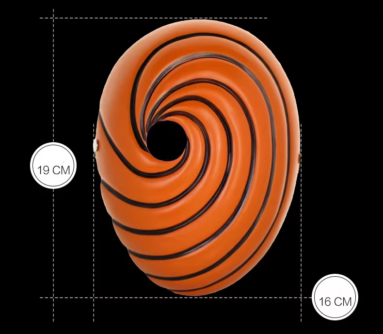 Naruto Shippuden: Obito Uchiha "Tobi" Swirl Mask